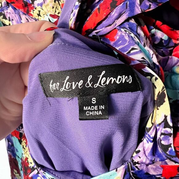 For Love & Lemons Chiara Midi Dress Size S - Picture 8 of 10